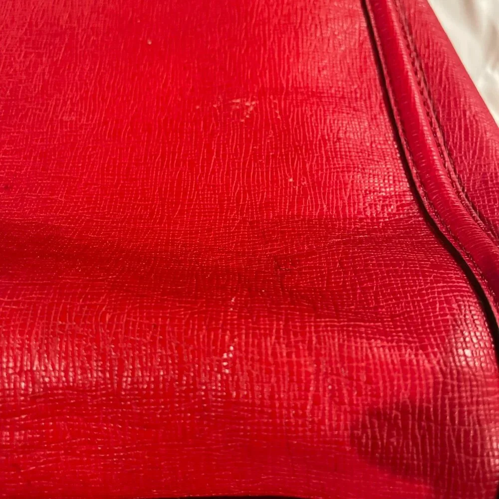 Authentic Coach Madison Cherry/ Red Satchel/Shoulder Bag - Picture 4 of 14